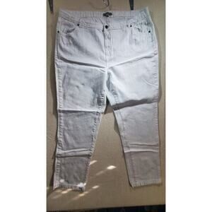 Jessica London White Skinny Jeans Classic Style